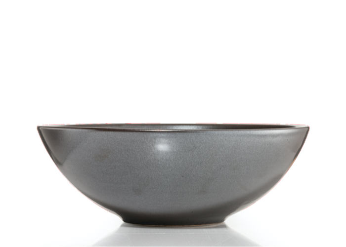 Serveringsskål, str. 4 - brun glasur